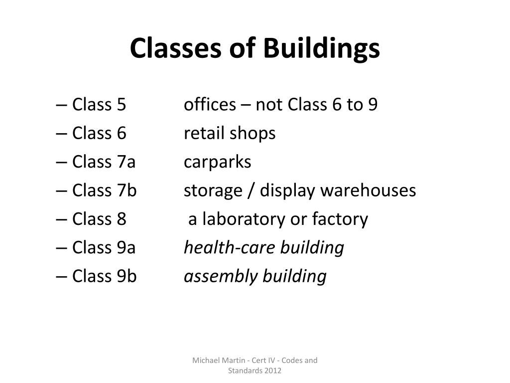 What does construction type class d mean